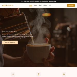 Brew Co Premium Website